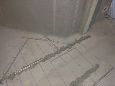 Монтаж греющего кабеля VCD17