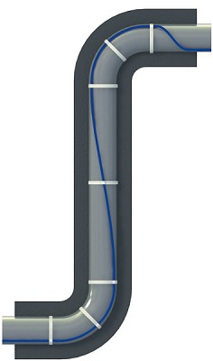 Крепление кабеля на пластиковых хомутах