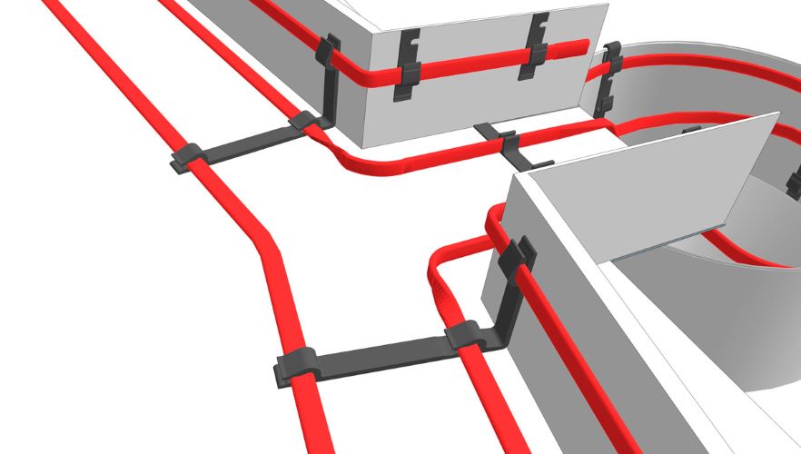 зажим крепежный КМ/3В